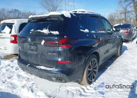 2026 BMW X5 xDrive40I z USA, uszkodzony, nr VIN 5UX23EU01T9044899